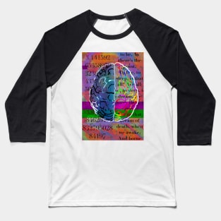 Right brain/ left brain Baseball T-Shirt